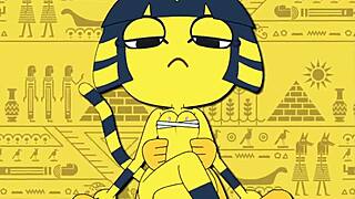 Original Ankha Animation Teases With Cartoon Seduction