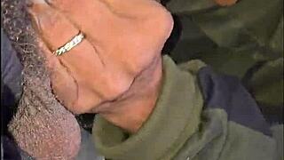 I lick her pussy & she suck my dick after taking a piss on the road