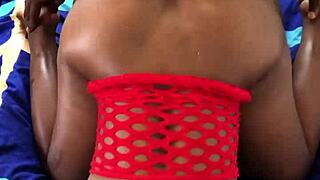 Hot black babe fucked doggystyle: moaning orgasm?