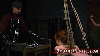 Lick that vibrator in bondage!