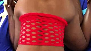 Hot black babe fucked doggystyle: moaning orgasm?