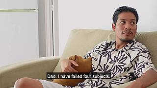 Martina Shamelessly Flirts With Father's Friend In Sexy Uniform Roleplay Daddy Scenario