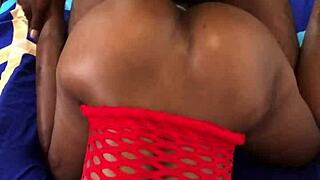 Hot black babe fucked doggystyle: moaning orgasm?