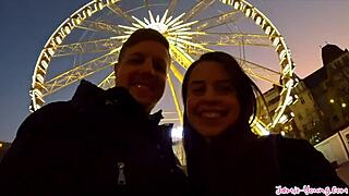 Cute girl rides big cock in Budapest