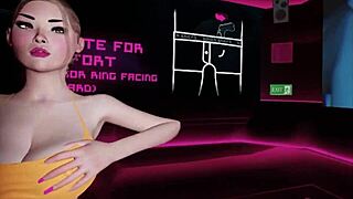 Let's Play Cherry Vs Amy in VR: Intense Tits Sucking and Bold Action