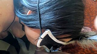Milf returns from disco with cum-filled ass, makes stepson clean it.