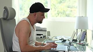 Cheerleader Angel Slams Coach’s Cock in Locker Room Action