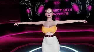 Let's Play Cherry Vs Amy in VR: Intense Tits Sucking and Bold Action
