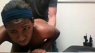 Missy Maverick caught banging on office security cam