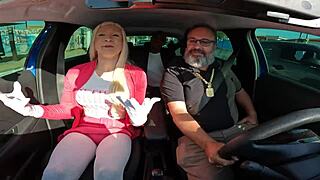 Tiffany Wilson and Latrell ride with Elisa Ferraz in special outdoor casting