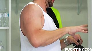 Cheerleader Angel Slams Coach’s Cock in Locker Room Action