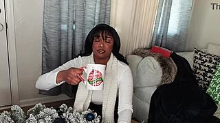 Wow! Stepson's Early X-Mas Gift with Ebony Stepmom This Christmas!