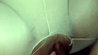 She squirts twice in tight pussy