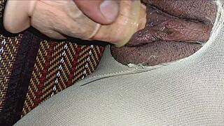 She squirts twice in tight pussy