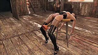 fallout 4 takes extreme bondage to new levels with teen brunette
