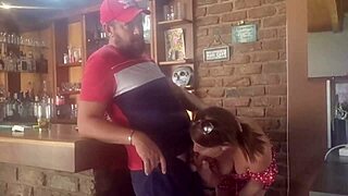 brunette milf doggystyle fingering