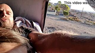 Public Pissing Teen 18+ Risks Blowjob on Camping with Boyfriend