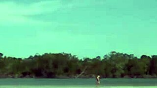 Brazilian Barbie Banks Deepthroats in Water!