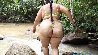 big tits milf rough doggystyle sex on outdoor beach