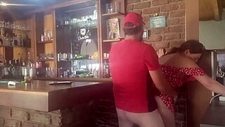 brunette milf doggystyle fingering