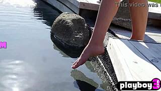 Petite babes posed naked after striptease