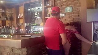 brunette milf doggystyle fingering