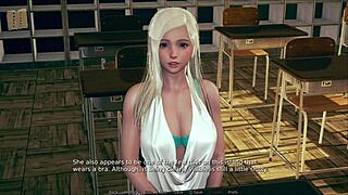 Polyturnon 11 features cute 3d outfit in monster cock creampie game