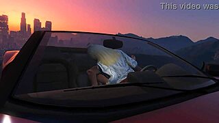 In GTA 5, Franklin picks up a hooker for some car action.
