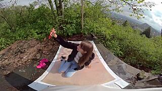 Perfect Teen 18+ Lili Charmelle Sucks And Fucks Outdoors