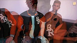 big tits 3d babe in cute outfit teases with curvy body on dik route