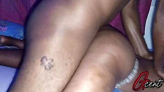 Watch this amateur rip clothes for big black cock orgasm!