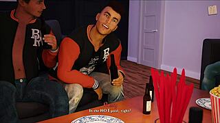 big tits 3d babe in cute outfit teases with curvy body on dik route