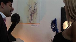 Elegant Blonde Milf with Big Tits Gets Fucked on Couch