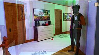 being a dik 149 chick route explores big tits outfit