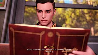 big tits 3d babe in cute outfit teases with curvy body on dik route