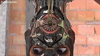 姉に捕らわれて激しい3Dメタルボンデージフェティシ