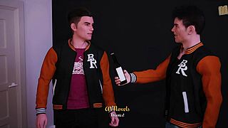 big tits 3d babe in cute outfit teases with curvy body on dik route