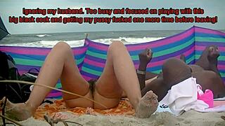 More nude beach action with BBC free sample clip