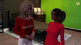 i'm playing being a dik and this chick's big tits are huge in her sexy outfit