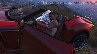 In GTA 5, Franklin picks up a hooker for some car action.