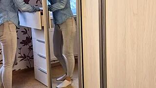 I stuck in the wardrobe but got a blowjob