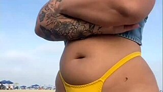 Made Him Hard at the Beach With My Flashing Moves, Oh Yeah!