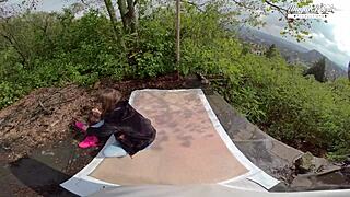 Perfect Teen 18+ Lili Charmelle Sucks And Fucks Outdoors