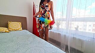 i finally fucked my hot latina maid 😍