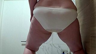 Pussy Pissed On White Panties Mature Bbw Urinates View From Below Pawg