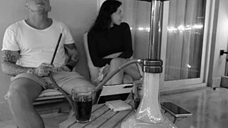 real cheating best friend plays with his wife