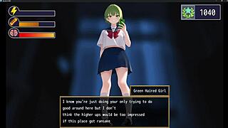 green haired girl dominates with intense facesitting