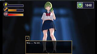 green haired girl dominates with intense facesitting