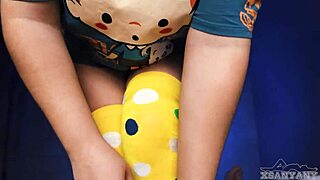 pikachu handjob leads to a sensual request for sucking the hard cock