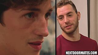 Hot Athletic Guys Bareback Fucking in College Dorm